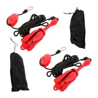 Imagem de waltyotur Pacote com 2 2,5 kg, kit de âncora dobrável para barcos pequenos, caiaques, canoa, paddle boards