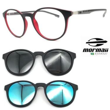 Imagem de Oculos Redondo Preto Mormaii Swap 2 6071 aft + 2 Clipons ca, Aft