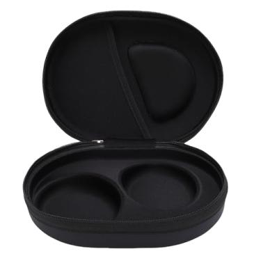 Imagem de Zopsc Caixa de Transporte de Eva Dura para Os Fones de Ouvido Ultra de QC, Bolsa de Armazenamento de Viagem Protetora de Couro PU Com Design à Prova de Choque à Prova de água (BLACK)