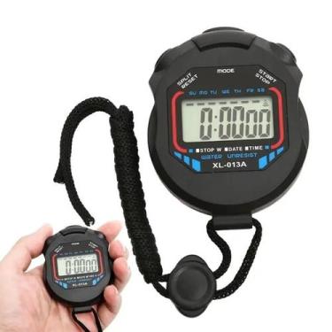 Imagem de Cronômetro LCD Portátil Com Display Digital Para Esportes, Fitness E C