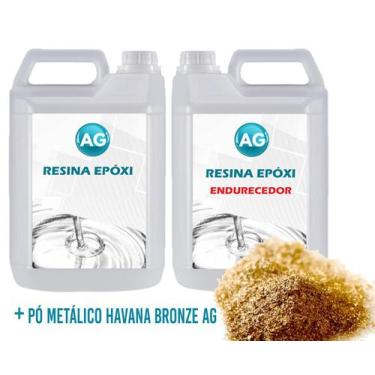 Imagem de Porcelanato Líquido Metálico Havana Bronze Ag Por M - Resinas Ag
