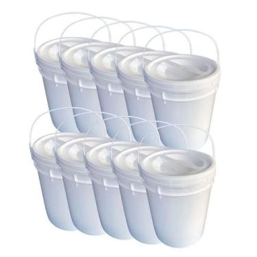 Imagem de Balde De Areia De 12 Litros Com Tampa Rosca Lacre - Nastripack