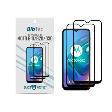 Imagem de Kit 2X Películas 3D Vidro 9H para Motorola MOTO G10/G20/G30 Tela toda 