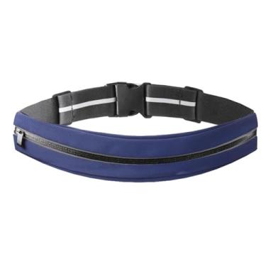 Imagem de Dynwave Suporte para celular com furo para cabo, pochete, bolsa de cintura para corrida, ciclismo, corrida, montanhismo ao ar livre, Azul Escuro
