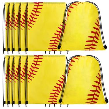 Imagem de Bolsa com cordão Shappy Softball Style 43x34cm (12 unidades)