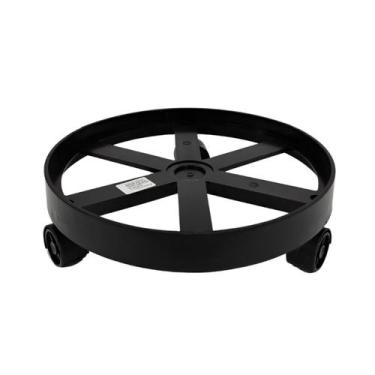 Imagem de Suporte para Botijão de Gás com Roda Preto - Micromax