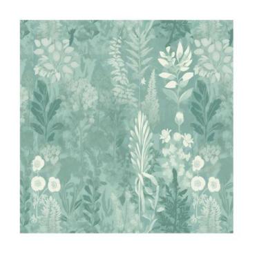 Imagem de Papel de parede texturizado Pared Viva Green Water Flower 1,04x2,70m -