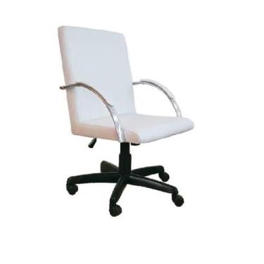Imagem de Cadeira Escritório Giratória Work Branca100% - MOVELARIA TOIGO
