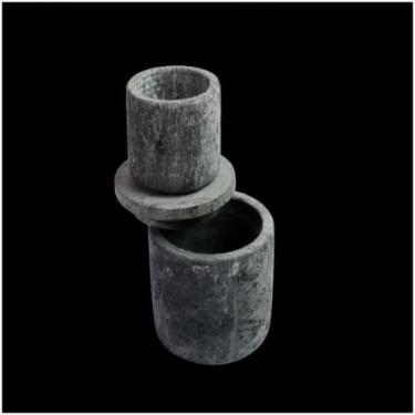 Imagem de Manteigueira Francesa Redonda Servir Decorar Pedra Sabão 9Cm - INDUSTR