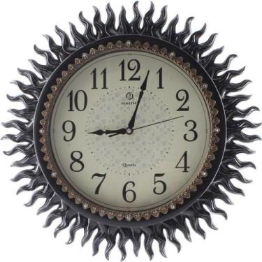 Imagem de Relógio De Parede Místico Solar Oriental 45cm Preto - Gici Decor