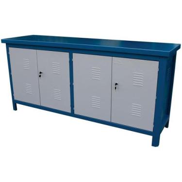 Imagem de Bancada Fechada com Tampo de Aço 1900 x 860mm - FERCAR