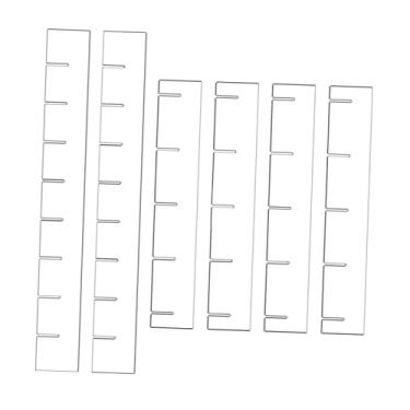 Imagem de YWJLQH 6x Divisores de Gaveta Organizadores Divisórias Separadores de Gaveta para Meias Utensílios de Cozinha, Branco
