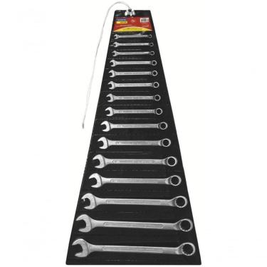 Imagem de Jogo De Chaves Combinadas Tramontina Master Com Corpo Forjado Em Aço Vanádio Cromado 15 Peças