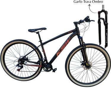 Imagem de Bicicleta Ksw Aro 29  Trava no Ombro 24 Velocidades Pneus Faixa Amarelo-Unissex