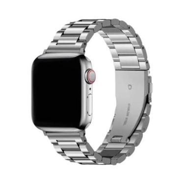 Imagem de Pulseira De Aço Inoxidável Para Apple Watch 45mm 49mm 41mm 40mm 44mm 4