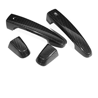 Imagem de Capa Elegante de Maçaneta de Porta de Fibra de Carbono Adequada para Camaro 2017-2018, Acabamento Externo Resistente a Arranhões Com Proteção UV para Entusiastas de Carros