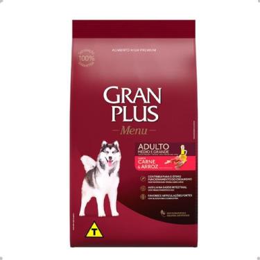 Imagem de Granplus Menu Adulto Carne Arroz 20kg - Gran Plus, 20kg