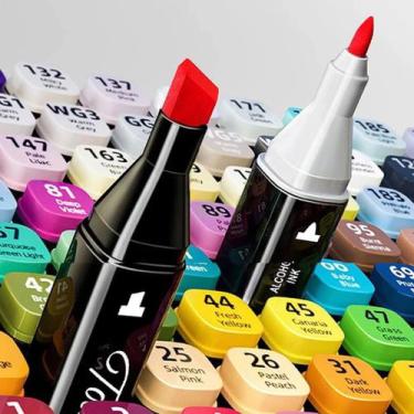 Imagem de Canetinhas Hidrográficas Peças Atóxicas Para Criança Estojo Compacto P