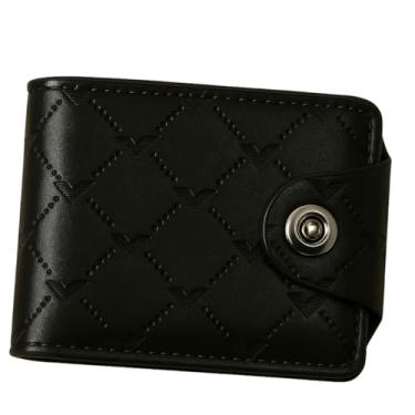 Imagem de Carteira Masculina Estilosa com Porta Moedas, Cartões e Bolso Interno com Zíper Ideal para o Dia a Dia Compacta Segura e Estilosa (Preto)