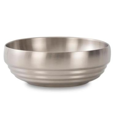 Imagem de Taça decorativa CM CHIC MONDAY 18,8 cm em aço inoxidável prateado
