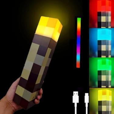 Imagem de Lanterna de parede LED 2025, luz noturna de 4 cores, iluminação recarregável por USB, lâmpada de cabeceira, decoração de sala de jogos, decoração de corredor, itens essenciais para decoração de casa