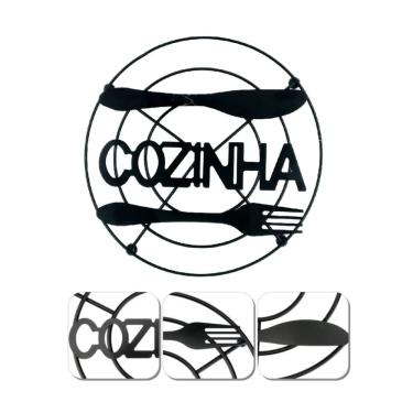 Imagem de Descanso Suporte de Panela Luxo Redondo 18cm Cozinha Metal