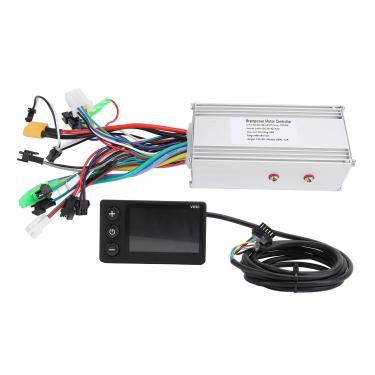 Imagem de ZAWELIYO Kit de controlador de bicicleta elétrica 1000 W 36 V/48 V/60 V 38A controlador de motor de onda Sinimpamcom V890 LCD, diagnóstico inteligente de 3 modos