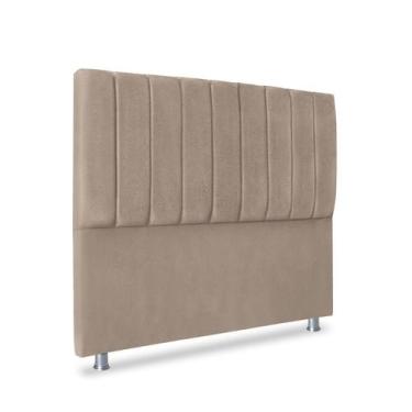 Imagem de Cabeceira Luxo Estofada Cama Box Queen Carla 160cm - Jl Shop, Capuccin