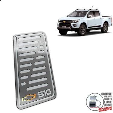 Imagem de Descanso De Pé Em Aço Inox Chevrolet S10 2021 2022 Prata