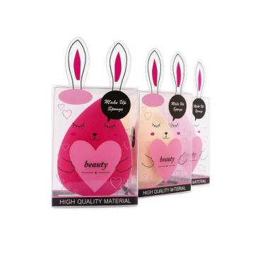 Imagem de Esponja Maquiagem Facial Gota Profissional Base Corretivo Super Macia 