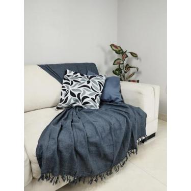 Imagem de Kit 2 Mantas Para Sofá Luxo 120x210 Tipo Capa De Sofá Protetora Decora