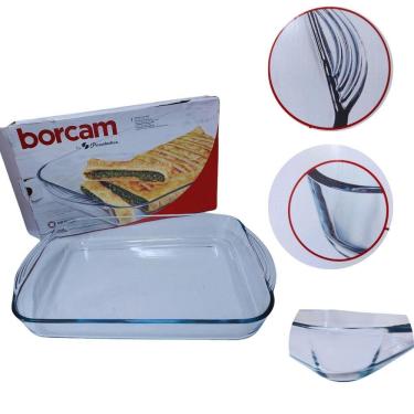 Imagem de Travessa Assadeira Retangular Vidro Forma Lasanheira