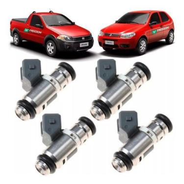 Imagem de Bico injetor fiat palio siena strada 1.4 flex 2004 á 2020 kit c/4 - FR