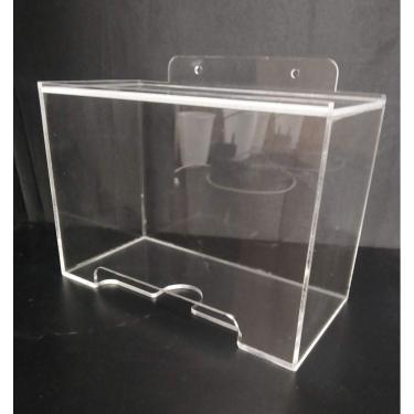 Imagem de Caixa Porta Máscara Descartável Em Acrílico P/  Parede