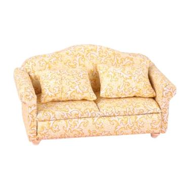 Imagem de Dynwave 1/12 Mini Sofá Infantil Presente Colecionável Exibição Moderna Artesanal Decorativa Miniatura Móveis para Casa de Bonecas Decoração para Casa de, Sofá de Casal