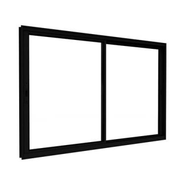 Imagem de Janela de Alumínio de Correr Lateral 2 Folhas Móveis 100x120cm Lucasa 