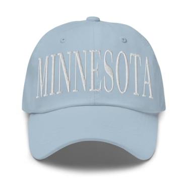 Imagem de Chapéu Minnesota bordado Minnesota Dad Hat, Azul claro, tamanho �nico
