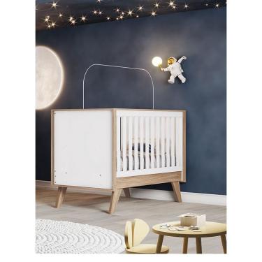 Imagem de Berço Americano Ambiente Confete Branco Brilho Jequitibá hp - Henn