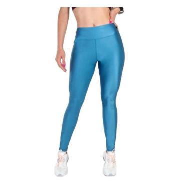 Imagem de Calça Leguing Poliamida Cirre, Sem Transparência - ASHYC, Azul, Petrol