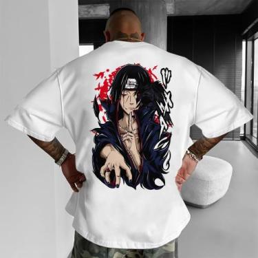 Imagem de Camiseta Oversized Algodão Anime Uchiha Itachi Clan Mangekyou Sharinga