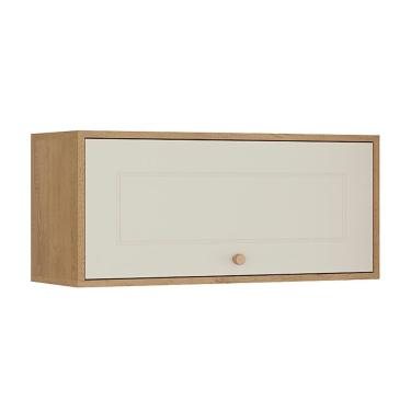Imagem de Aéreo Geladeira Tunísia 1 Porta Basculante 72cm Canelato/off White
