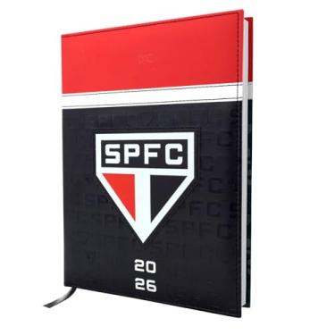 Imagem de DAC - Agenda maior 2026 com 336 páginas e Fita Marca Página - São Paulo FC