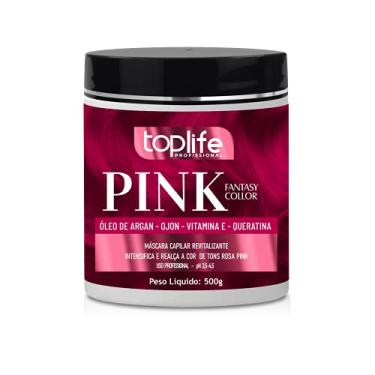 Imagem de Máscara Matizadora e Tonalizante Rosa Pink Toplife 500gr