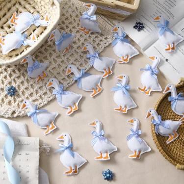 Imagem de Soulchen 18 peças de decorações de chá de bebê de ganso de feltro, enfeites de ganso de 6 cm para meninas, festa de chá de bebê, decoração de berçário, lembrancinhas de festa de animais de feltro, 2