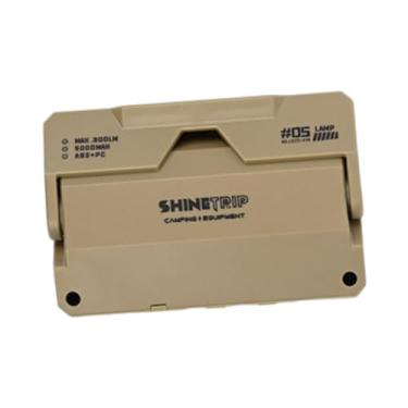 Imagem de Pegciuho Lâmpada LED para Acampamento Ao Ar Livre, Mini Holofote Portátil à Prova D'água com Dimmer para Quintal de Barracas - Nic 8,4 Cm X 5,6 Cm X 3 Cm, Cor Areia