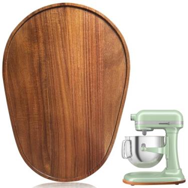 Imagem de Misturador de madeira de acácia para batedeira KitchenAid bandeja deslizante de madeira compatível com Kitchen Aid 5-8 Qt Mixer