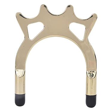 Imagem de Suporte de ponte antiderrapante de metal para descanso de taco de sinuca para bilhar acessório de bilhar para jogadores profissionais e entusiastas feito de revestimento de cobre de metal (garfo alto