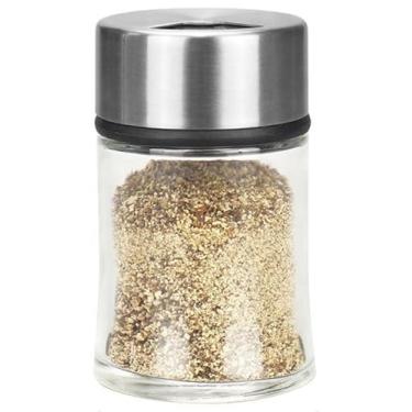 Imagem de Coqueteleira multifuncional com irrigador ajustável | Misturador de bebidas e dispensador de temperos de aço inoxidável | Perfeito para coquetéis, café, shakes de proteína, ervas e especiarias