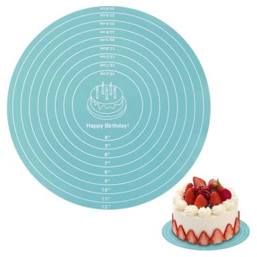 Imagem de Classicseali Tapete redondo de silicone, tapete de cozimento de 29 cm para enrolar massa, tapetes redondos de silicone para assar, tapetes de pastelaria resistentes ao calor com especificação de