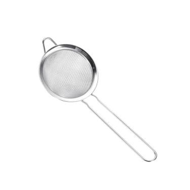 Imagem de Peneira de farinha de aço inoxidável, peneira de malha fina para assar, fácil de limpar, adequada para uso doméstico e profissional
